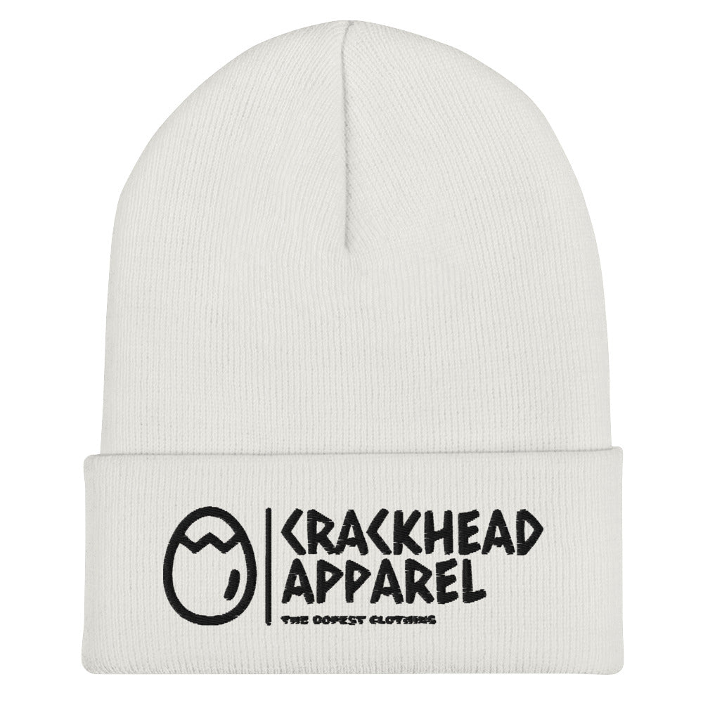 Embroidered Crackhead Apparel Cuffed Beanie - Crackhead Apparel