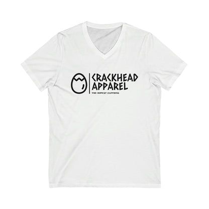Crackhead Apparel Unisex Jersey Short Sleeve V-Neck Tee - Crackhead Apparel