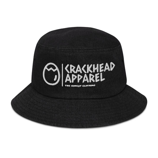 Embroidered Crackhead Apparel Denim bucket hat - Crackhead Apparel