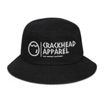 Embroidered Crackhead Apparel Denim bucket hat - Crackhead Apparel