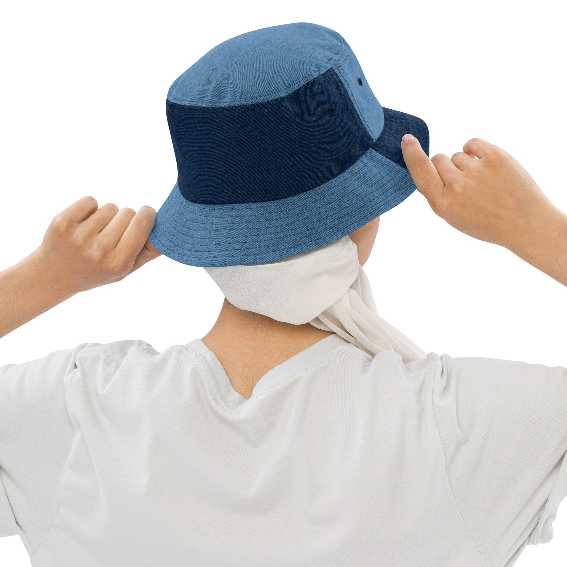 Embroidered Crackhead Apparel Denim bucket hat - Crackhead Apparel