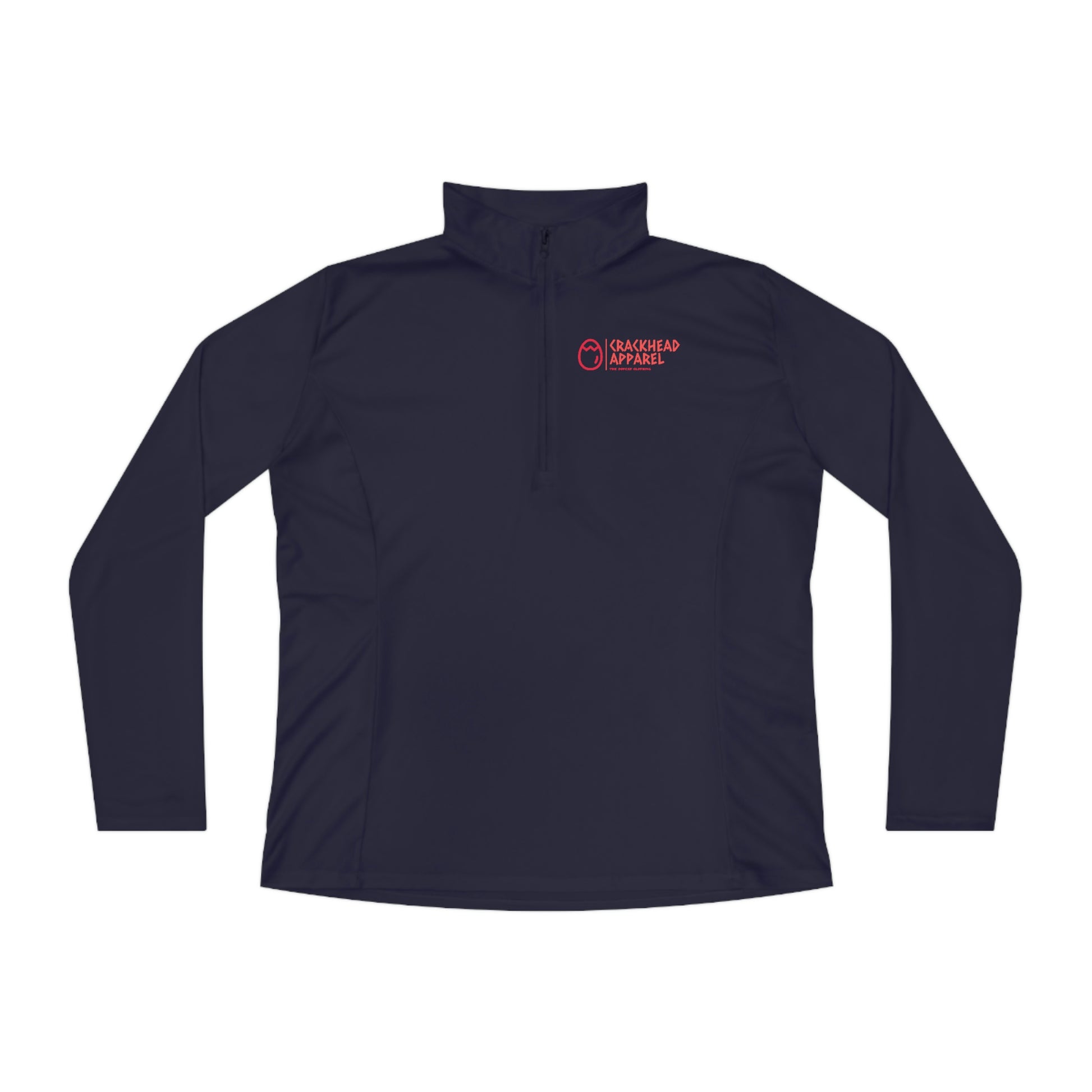 Ladies Crackhead Apparel Quarter-Zip Pullover - Crackhead Apparel