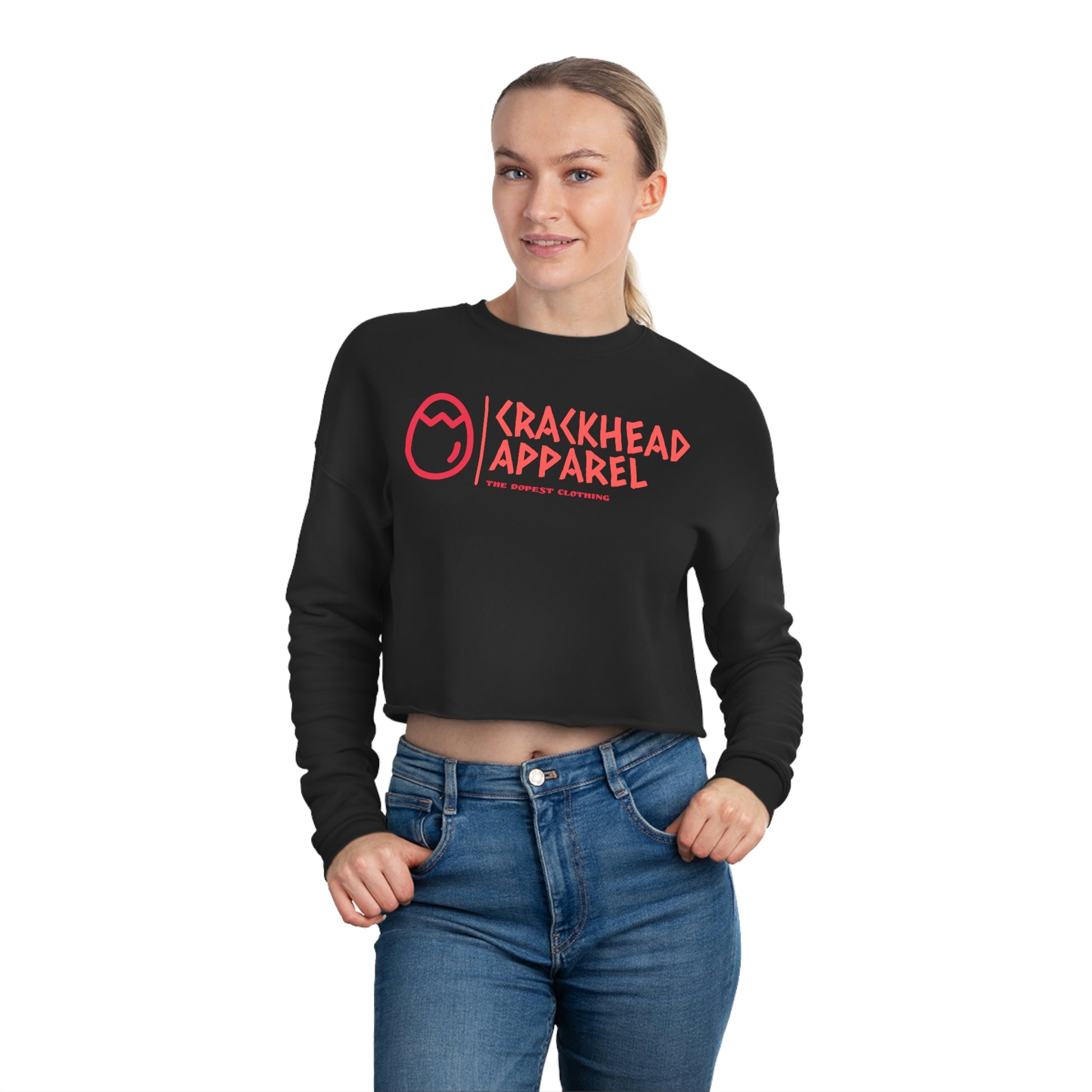 Women's Crackhead Apparel Cropped Sweatshirt - Crackhead Apparel