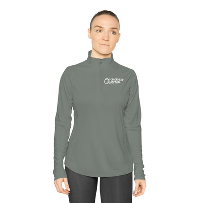 Ladies Crackhead Apparel Quarter-Zip Pullover - Crackhead Apparel
