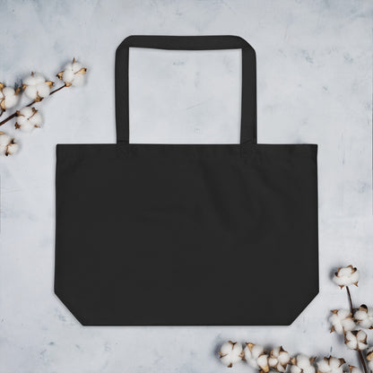 Dopest, Fire, Hot, Fresh, Coolest Large organic Crackhead Apparel tote bag - Crackhead Apparel