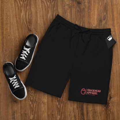 Dopest, Fire, Hot, Fresh, Coolest Men's Crackhead Apparel fleece shorts - Crackhead Apparel