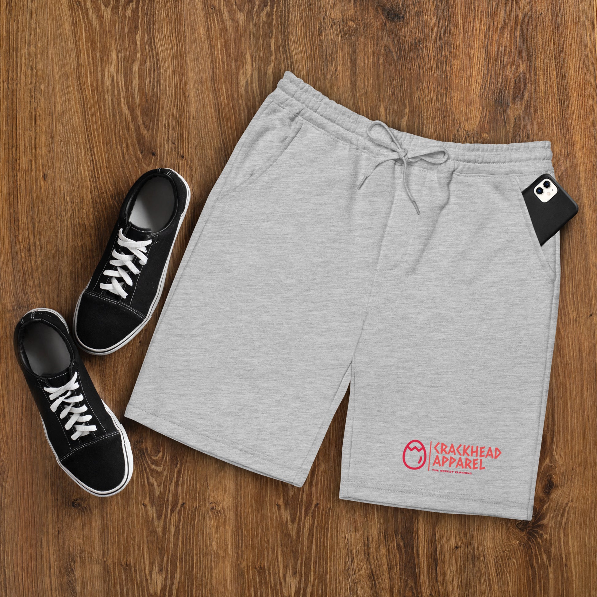 Men's Crackhead Apparel fleece shorts - Crackhead Apparel