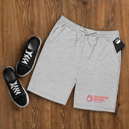 Dopest, Fire, Hot, Fresh, Coolest Men's Crackhead Apparel fleece shorts - Crackhead Apparel
