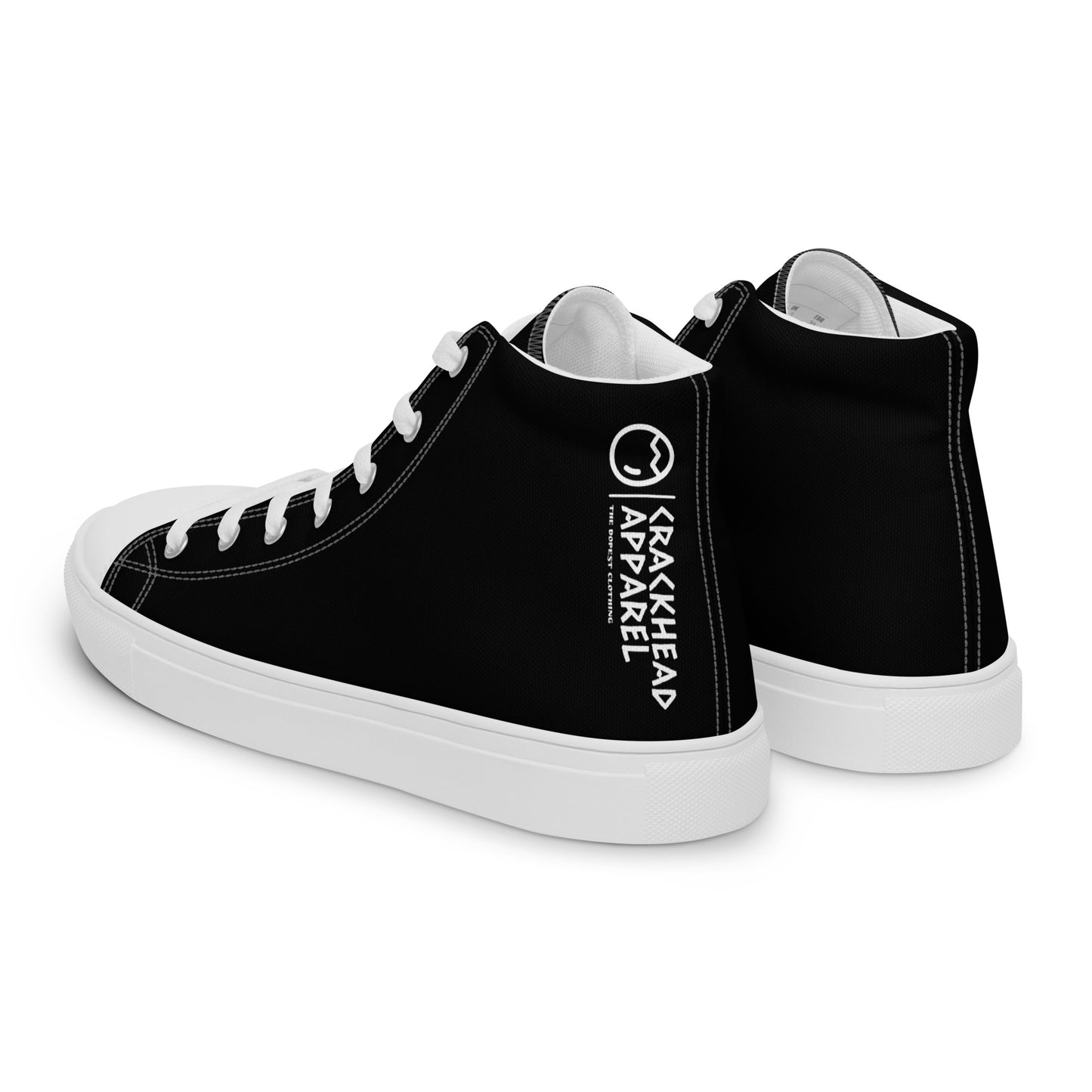 Men’s Crackhead Apparel high top canvas shoes - Crackhead Apparel