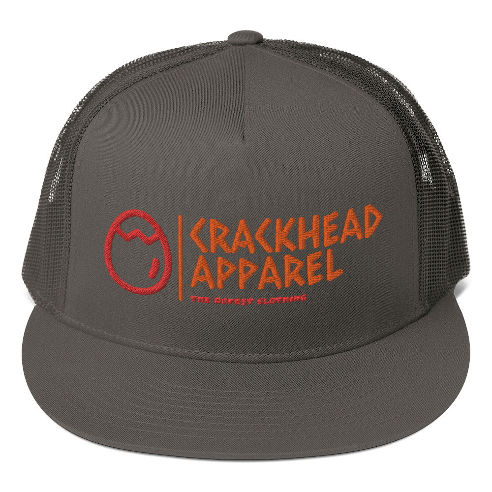 Embroidered Crackhead Apparel Mesh Back Snapback - Crackhead Apparel