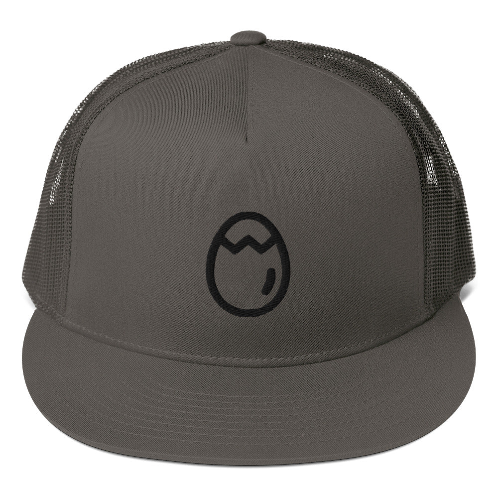 Embroidered Crackhead Egg Mesh Back Snapback - Crackhead Apparel