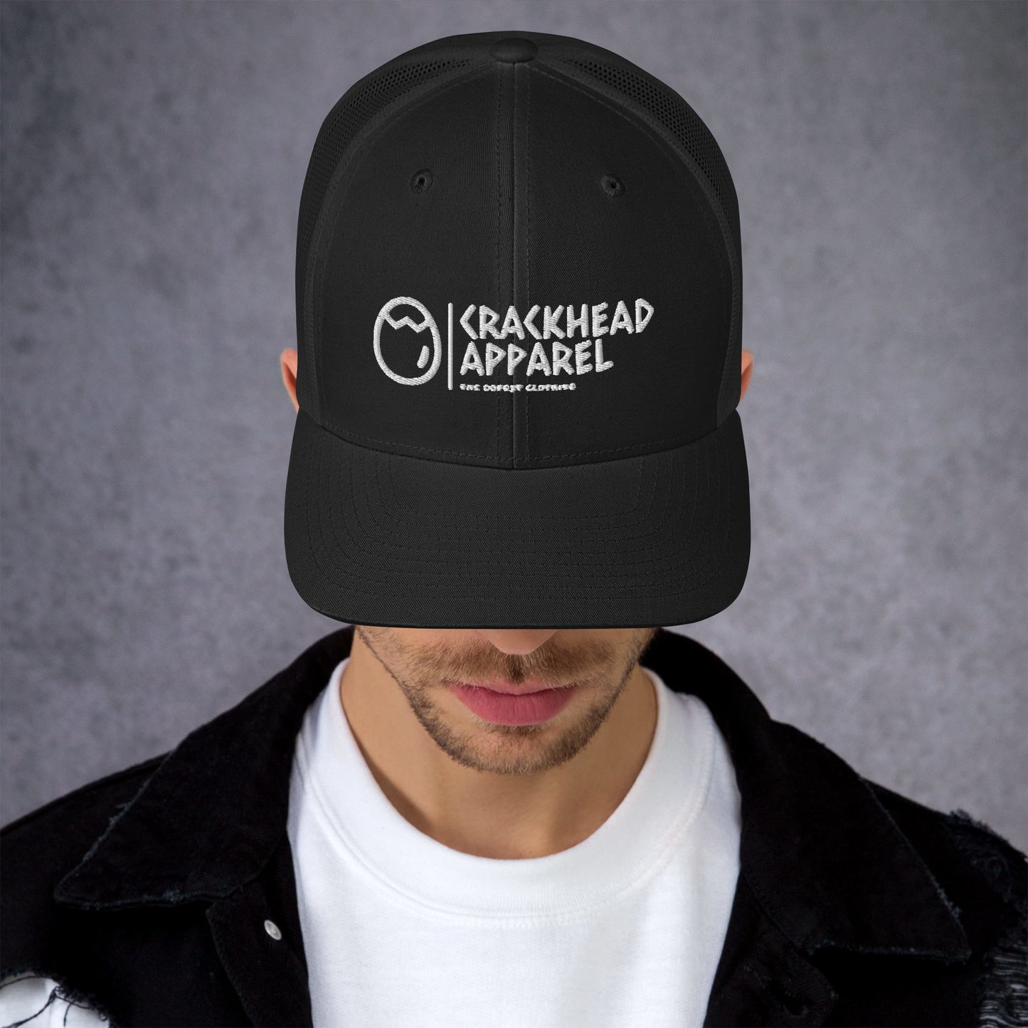 Embroidered Crackhead Apparel Trucker Cap - Crackhead Apparel