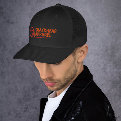 Dopest, Fire, Hot, Fresh, Coolest Embroidered Crackhead Apparel Trucker Cap - Crackhead Apparel