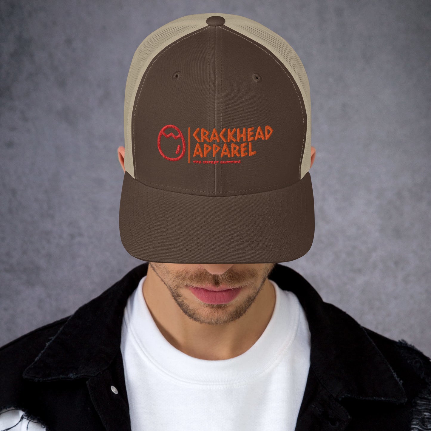 Embroidered Crackhead Apparel Trucker Cap - Crackhead Apparel