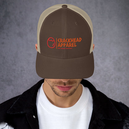 Dopest, Fire, Hot, Fresh, Coolest Embroidered Crackhead Apparel Trucker Cap - Crackhead Apparel