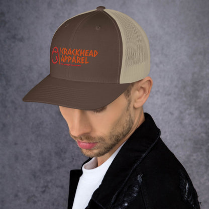 Dopest, Fire, Hot, Fresh, Coolest Embroidered Crackhead Apparel Trucker Cap - Crackhead Apparel