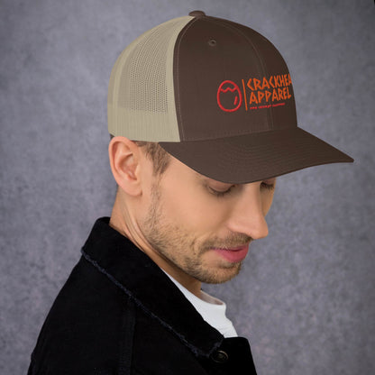 Dopest, Fire, Hot, Fresh, Coolest Embroidered Crackhead Apparel Trucker Cap - Crackhead Apparel