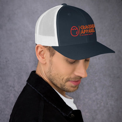 Dopest, Fire, Hot, Fresh, Coolest Embroidered Crackhead Apparel Trucker Cap - Crackhead Apparel