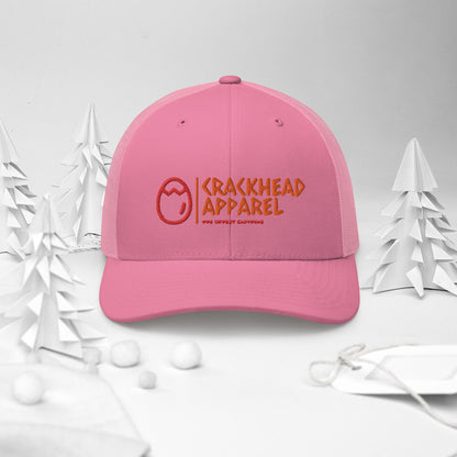 Dopest, Fire, Hot, Fresh, Coolest Embroidered Crackhead Apparel Trucker Cap - Crackhead Apparel