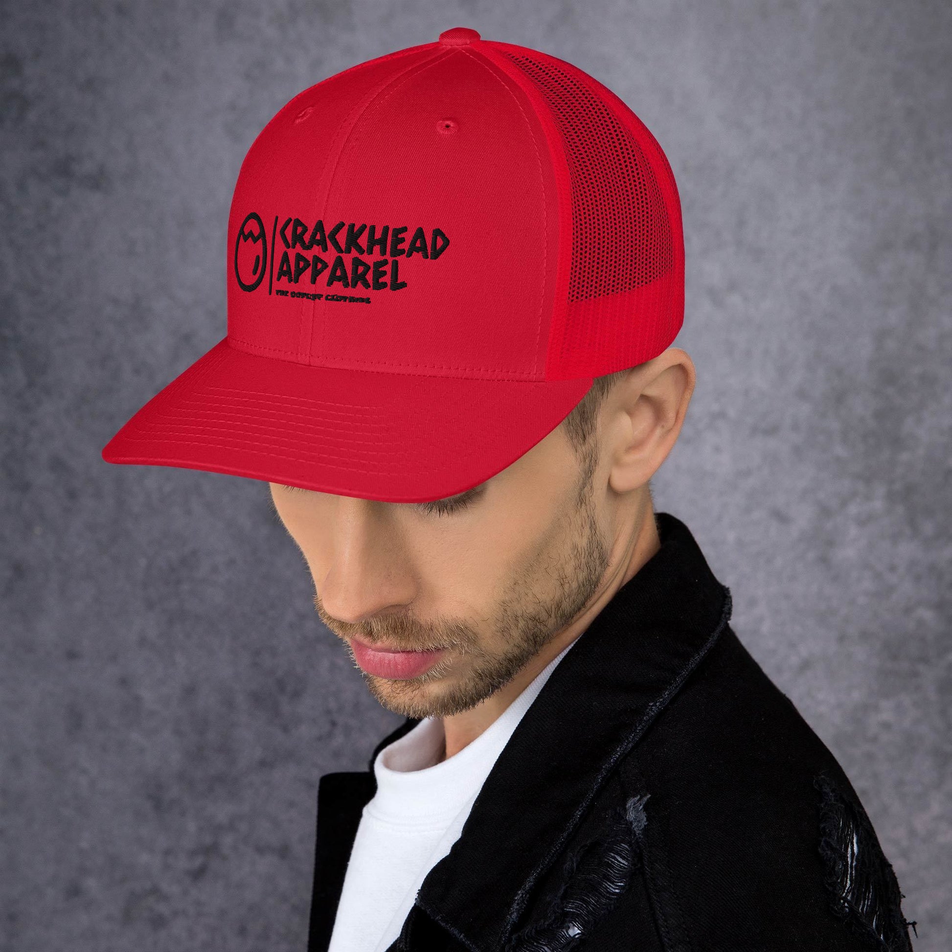 Embroidered Crackhead Apparel Trucker Cap - Crackhead Apparel