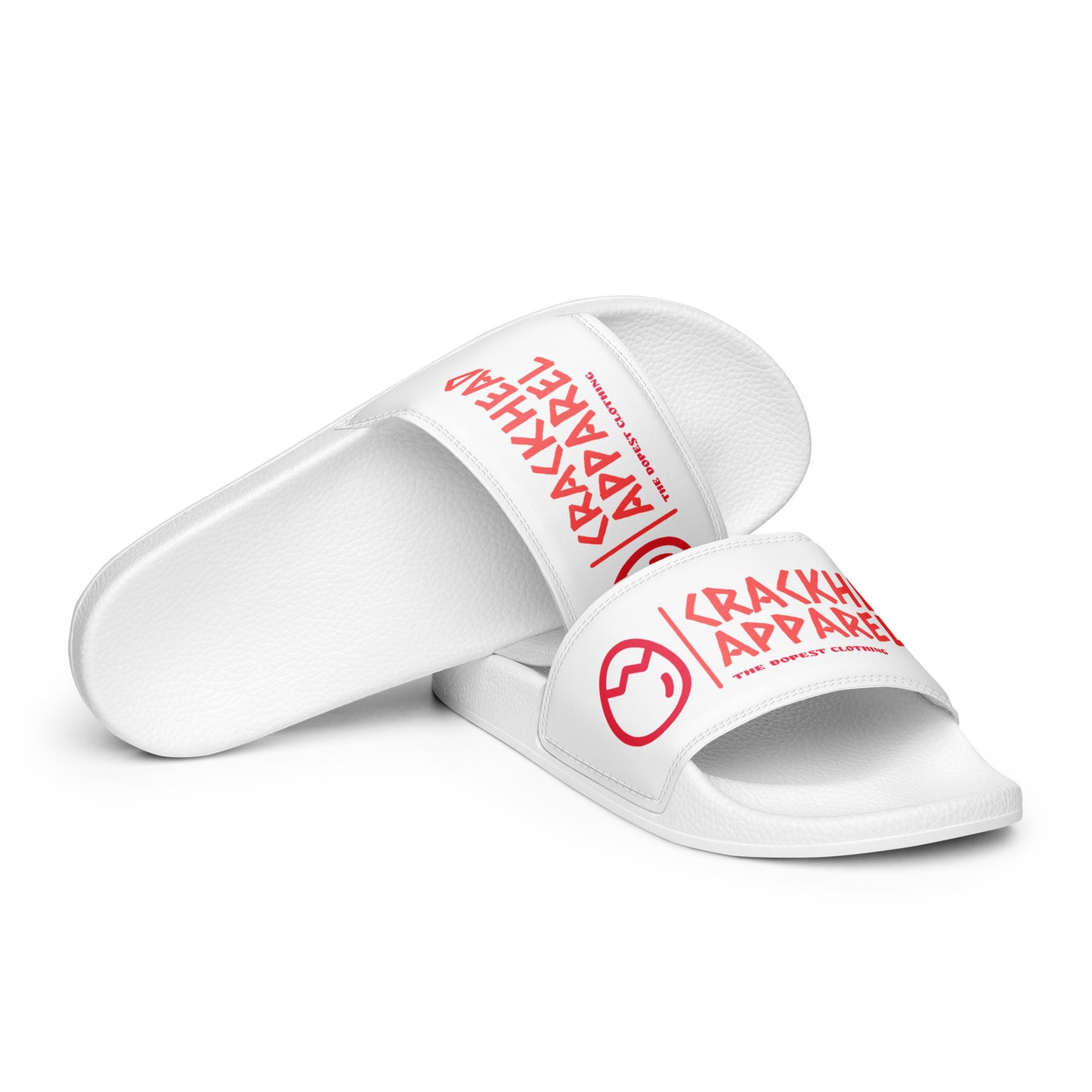 Dopest, Fire, Hot, Fresh, Coolest Women's Crackhead Apparel slides - Crackhead Apparel